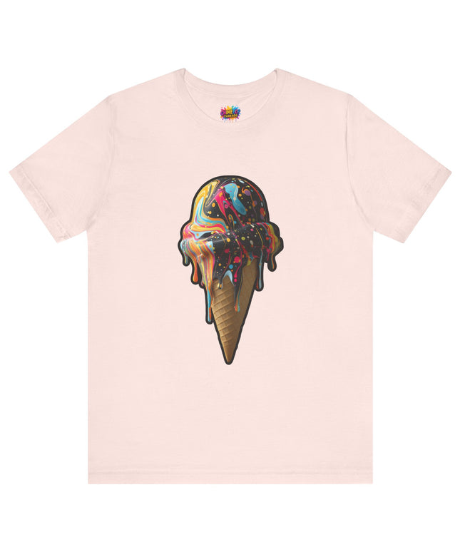Pastel Marble Swirl Ice Cream Tee