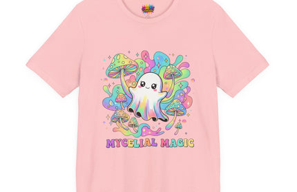 Mycelial Magic Rainbow Ghost Tee