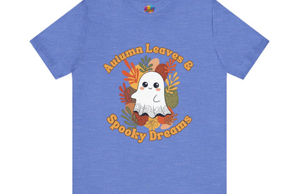 Autumn Leaves Spooky Dreams Ghost Tee