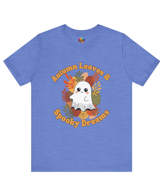 Autumn Leaves Spooky Dreams Ghost Tee