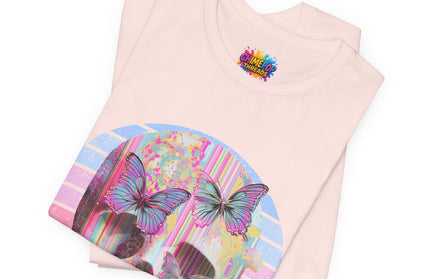 Pastel Skull Butterfly Drip Vaporwave Gothic Tee