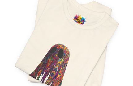 Psychedelic Ghost Rainbow Drip Spirit Tee