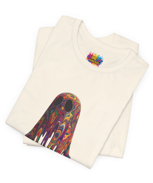 Psychedelic Ghost Rainbow Drip Spirit Tee