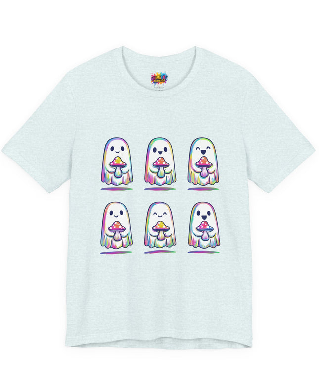 Shopify Title: Rainbow Drip Ghost Tee