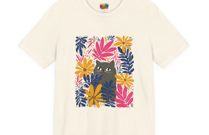 Gray Cat Floral Tee
