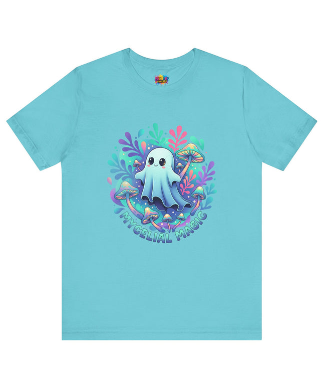 Mycelial Magic Blue Glow Ghost Tee