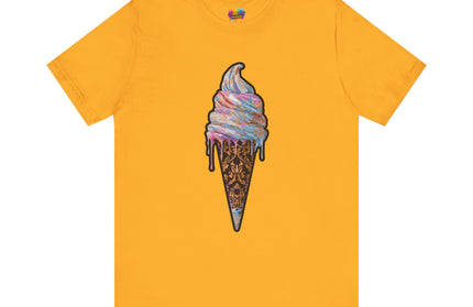 Baroque Marble Swirl Ice Cream Tee