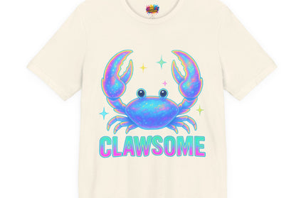 CLAWSOME Neon Crab Tee - Ocean Lover T-Shirt