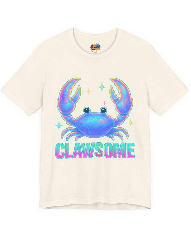 CLAWSOME Neon Crab Tee - Ocean Lover T-Shirt