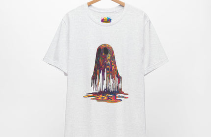 Psychedelic Ghost Rainbow Drip Spirit Tee