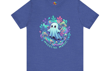 Mycelial Magic Blue Glow Ghost Tee