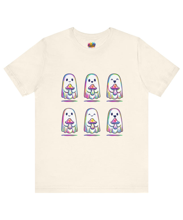 Shopify Title: Rainbow Drip Ghost Tee