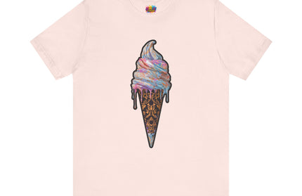 Baroque Marble Swirl Ice Cream Tee