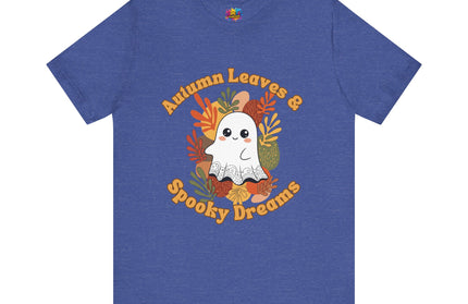 Autumn Leaves Spooky Dreams Ghost Tee