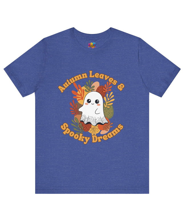 Autumn Leaves Spooky Dreams Ghost Tee