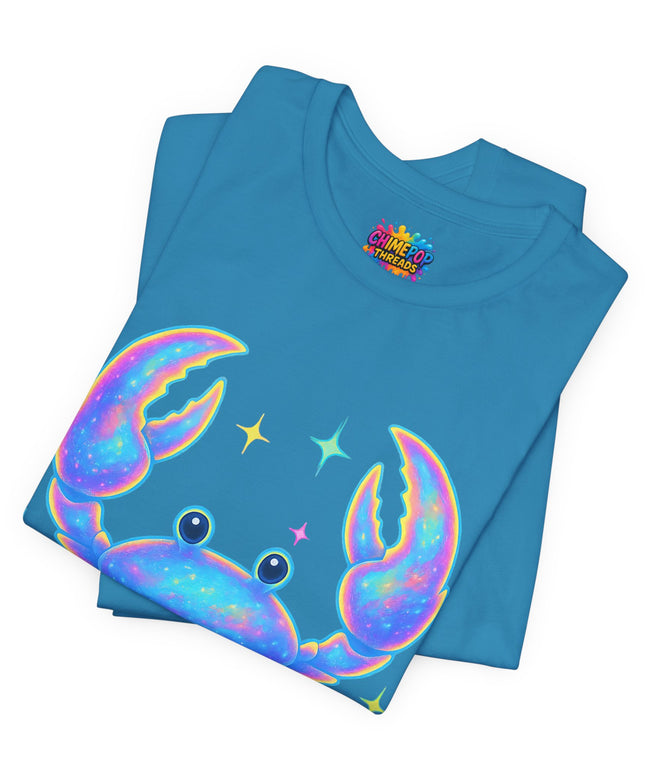 CLAWSOME Neon Crab Tee - Ocean Lover T-Shirt
