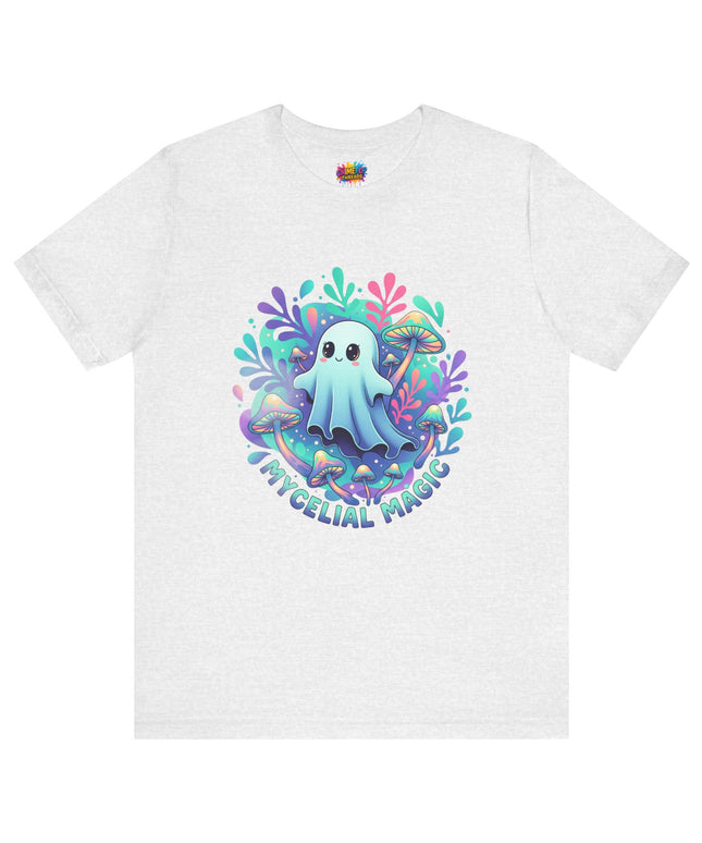 Mycelial Magic Blue Glow Ghost Tee