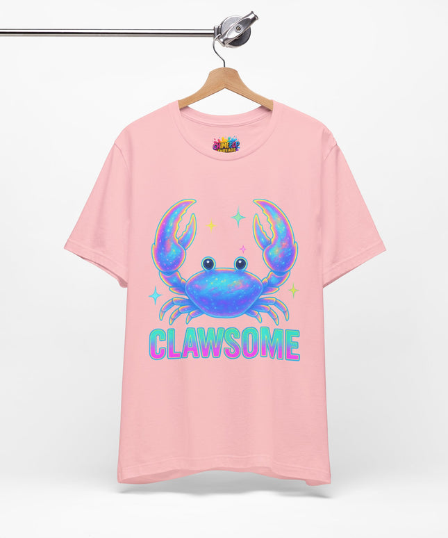 CLAWSOME Neon Crab Tee - Ocean Lover T-Shirt