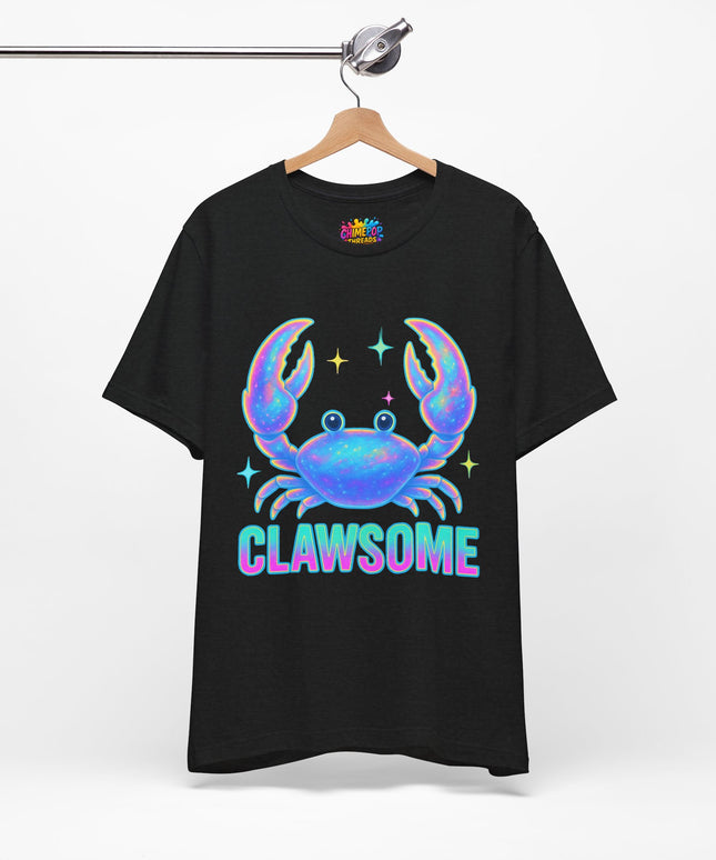 CLAWSOME Neon Crab Tee - Ocean Lover T-Shirt