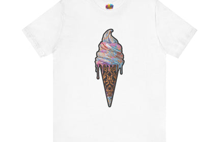 Baroque Marble Swirl Ice Cream Tee