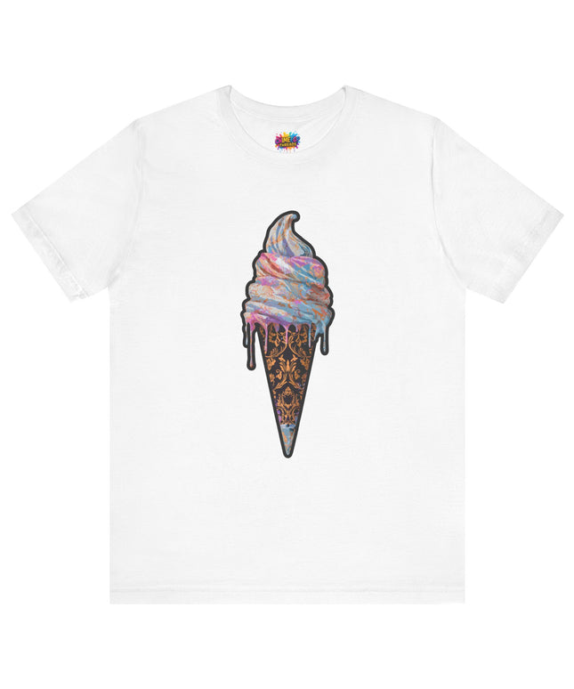 Baroque Marble Swirl Ice Cream Tee