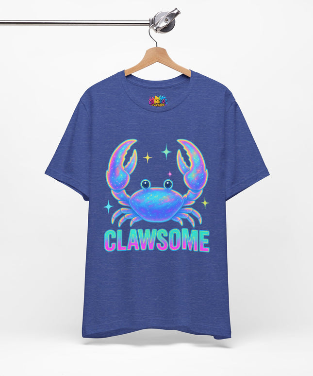 CLAWSOME Neon Crab Tee - Ocean Lover T-Shirt