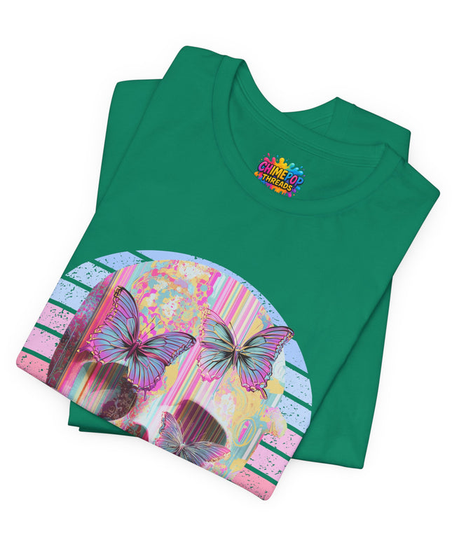 Pastel Skull Butterfly Drip Vaporwave Gothic Tee