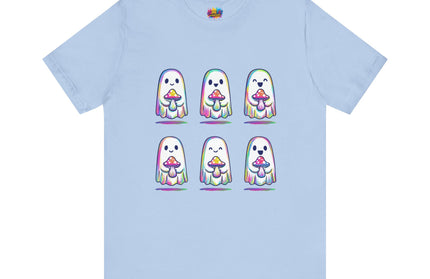 Shopify Title: Rainbow Drip Ghost Tee