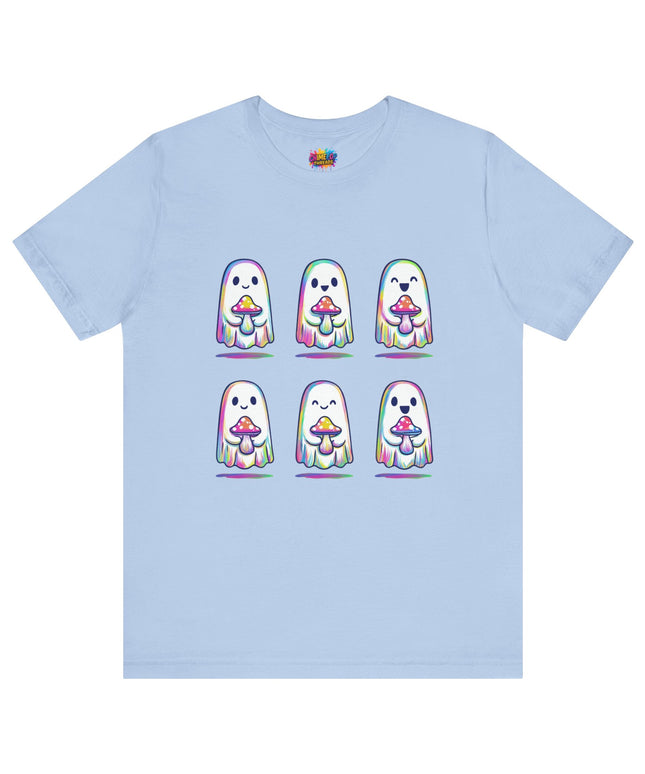 Shopify Title: Rainbow Drip Ghost Tee