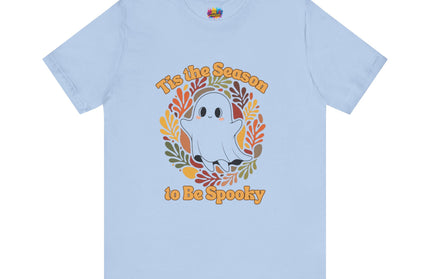 Tis The Season Spooky Black Ghost Tee