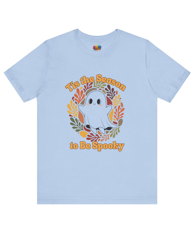 Tis The Season Spooky Black Ghost Tee