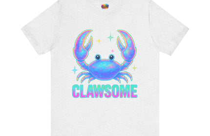 CLAWSOME Neon Crab Tee - Ocean Lover T-Shirt