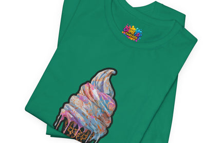 Baroque Marble Swirl Ice Cream Tee