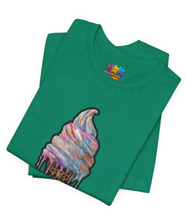 Baroque Marble Swirl Ice Cream Tee