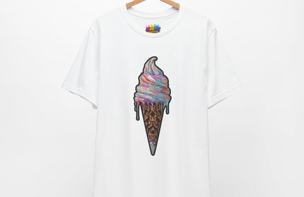 Baroque Marble Swirl Ice Cream Tee