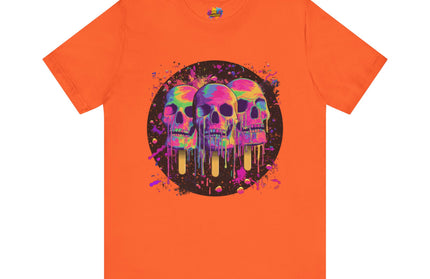 Triple Neon Skull Popsicle Splatter Tee