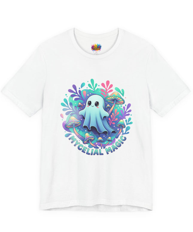 Mycelial Magic Blue Glow Ghost Tee