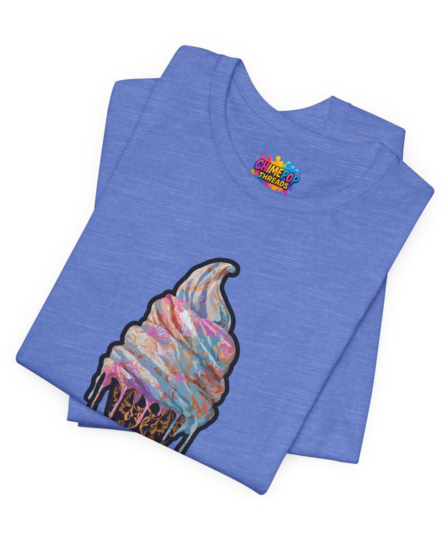 Baroque Marble Swirl Ice Cream Tee