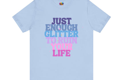 Just Enough Glitter Pastel Tee