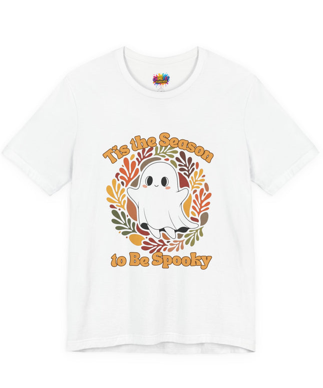Tis The Season Spooky Black Ghost Tee