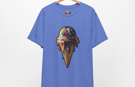 Pastel Marble Swirl Ice Cream Tee