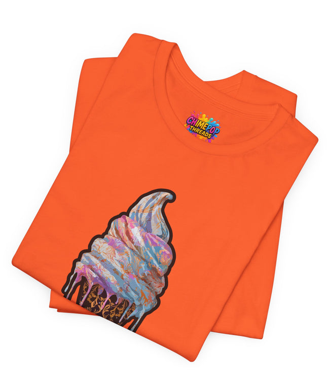 Baroque Marble Swirl Ice Cream Tee