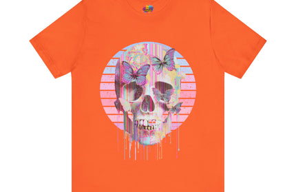 Pastel Skull Butterfly Drip Vaporwave Gothic Tee