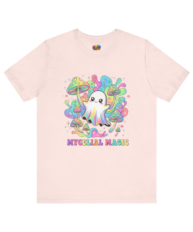 Mycelial Magic Rainbow Ghost Tee