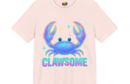 CLAWSOME Neon Crab Tee - Ocean Lover T-Shirt