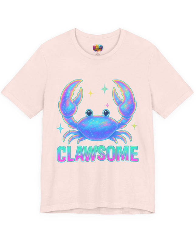 CLAWSOME Neon Crab Tee - Ocean Lover T-Shirt