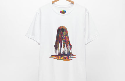 Psychedelic Ghost Rainbow Drip Spirit Tee