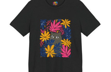 Gray Cat Floral Tee