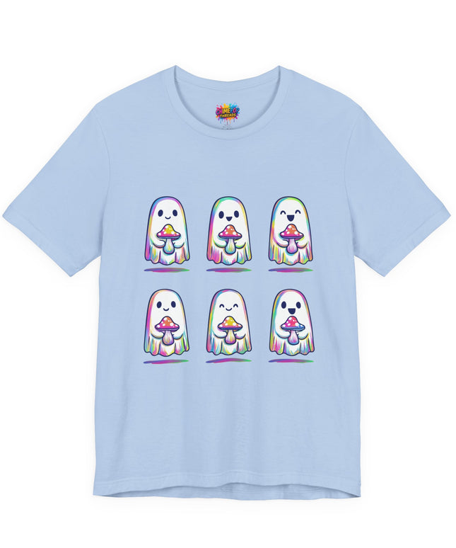 Shopify Title: Rainbow Drip Ghost Tee