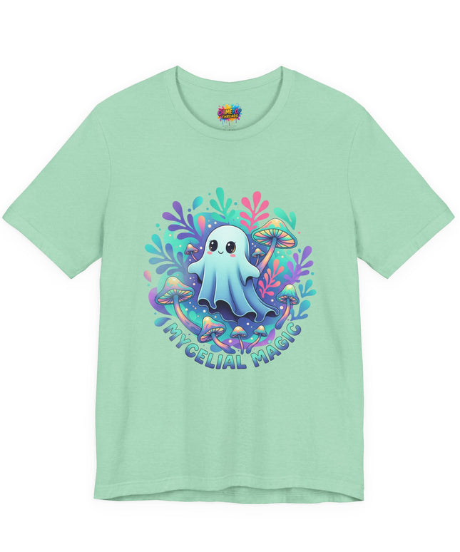Mycelial Magic Blue Glow Ghost Tee